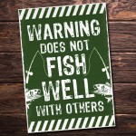 Warning Sign Funny Fisherman Sign Fishing Accessories Fishing