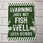 Warning Sign Funny Fisherman Sign Fishing Accessories Fishing