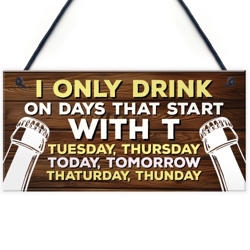 Funny Joke Bar Signs And Plaques Hanging Sign For Home Bar Shed