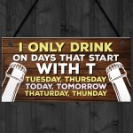 Funny Joke Bar Signs And Plaques Hanging Sign For Home Bar Shed