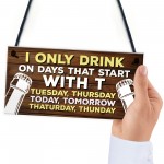 Funny Joke Bar Signs And Plaques Hanging Sign For Home Bar Shed