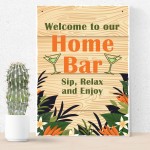 Funny Shabby Home Bar Sign For Garden Summerhouse Home Friend