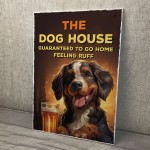 Funny Bar Sign The Dog House Plaque Man Cave Shed Garage Home