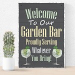 Bar Sign Garden Bar Plaque Garden Pub Backyard Bar Sign