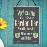 Bar Sign Garden Bar Plaque Garden Pub Backyard Bar Sign