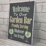 Bar Sign Garden Bar Plaque Garden Pub Backyard Bar Sign