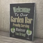 Bar Sign Garden Bar Plaque Garden Pub Backyard Bar Sign