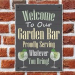 Bar Sign Garden Bar Plaque Garden Pub Backyard Bar Sign