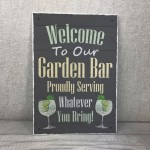 Bar Sign Garden Bar Plaque Garden Pub Backyard Bar Sign