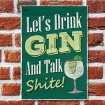 Funny Gin Sign Lets Drink Gin Funny Friendship Gift Home Bar