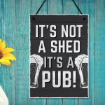 Funny Shed Sign Pub Plaque Hanging Wall Sign For Man Cave Pub