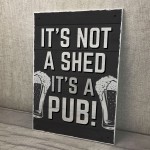 Funny Shed Sign Pub Plaque Hanging Wall Sign For Man Cave Pub