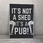 Funny Shed Sign Pub Plaque Hanging Wall Sign For Man Cave Pub