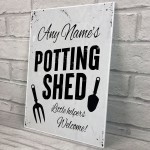 Personalised Potting Shed Sign Shabby Chic Sign Garden Shed Sign