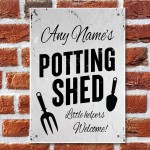 Personalised Potting Shed Sign Shabby Chic Sign Garden Shed Sign
