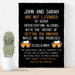 Funny Personalised Bar Sign Man Cave Shed Garage Pub Sign