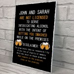 Funny Personalised Bar Sign Man Cave Shed Garage Pub Sign