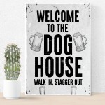 Bar Signs For Home Bar THE DOG HOUSE Sign Shabby Chic Man Cave