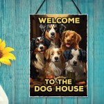  The Dog House Sign For Home Bar Funny Welcome Sign Pub Man Cave