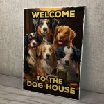  The Dog House Sign For Home Bar Funny Welcome Sign Pub Man Cave