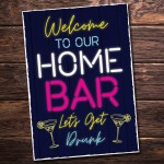 Neon Style Sign Home Bar Sign WELCOME Pub Bar Sign Home Decor