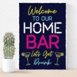 Neon Style Sign Home Bar Sign WELCOME Pub Bar Sign Home Decor