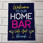 Neon Style Sign Home Bar Sign WELCOME Pub Bar Sign Home Decor