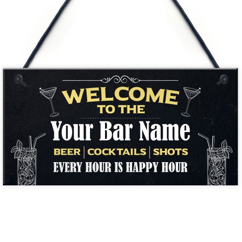 Bar Signs And Plaques Personalised Home Bar Sign Man Cave Sign