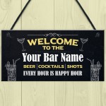 Bar Signs And Plaques Personalised Home Bar Sign Man Cave Sign