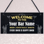 Bar Signs And Plaques Personalised Home Bar Sign Man Cave Sign