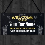 Bar Signs And Plaques Personalised Home Bar Sign Man Cave Sign