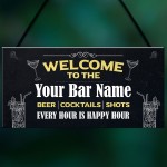 Bar Signs And Plaques Personalised Home Bar Sign Man Cave Sign