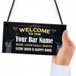 Bar Signs And Plaques Personalised Home Bar Sign Man Cave Sign