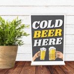 COLD BEER HERE Funny Bar Signs And Plaques Man Cave Bar Pub Sign