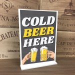 COLD BEER HERE Funny Bar Signs And Plaques Man Cave Bar Pub Sign