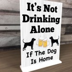 GARDEN BAR Funny Standing Sign Man Cave Shed Garage Plaque