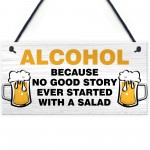 Funny Joke BAR SIGN Shed Sign Home Bar Sign Hanging Wall Plaque 