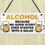 Funny Joke BAR SIGN Shed Sign Home Bar Sign Hanging Wall Plaque 