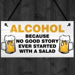 Funny Joke BAR SIGN Shed Sign Home Bar Sign Hanging Wall Plaque 