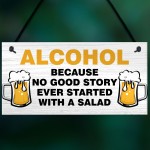 Funny Joke BAR SIGN Shed Sign Home Bar Sign Hanging Wall Plaque 
