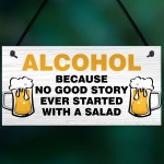 Funny Joke BAR SIGN Shed Sign Home Bar Sign Hanging Wall Plaque 