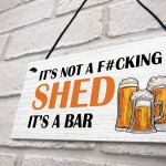 Funny Joke ITS A BAR Sign Shed Sign Home Bar Sign Hanging Plaque