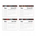 Gift For Men Women 2024 Calendar Month To View Spiral Bound