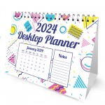 2024 A5 Desktop Office Planner Calendar One Month to View Home