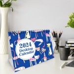 2024 Calendar Cat Desk Calendar 2024 Monthly Desktop Calendar
