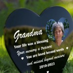 Personalised Grave Marker Memorial Acrylic Stake Plaque Mum Dad