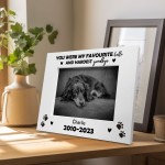 Favourite Hello Hardest Goodbye Memorial Photo Frame For Dog