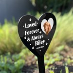 Personalised Pet Memorial Heart Grave Marker Graveside Decor