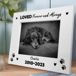 LOVED Forever And Always Personalised Memorial Photo Frame