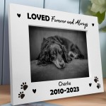 LOVED Forever And Always Personalised Memorial Photo Frame